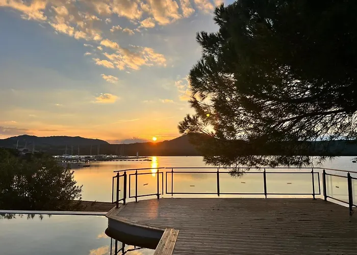 70m2 Avec Loggia, Piscine A Debordement Vue 아파트 피아노톨리-카르다렐로